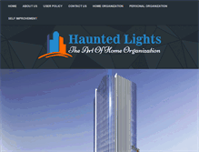 Tablet Screenshot of hauntedlights.com